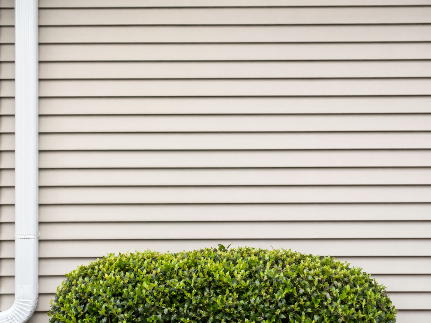 Vinyl siding after pressure washing